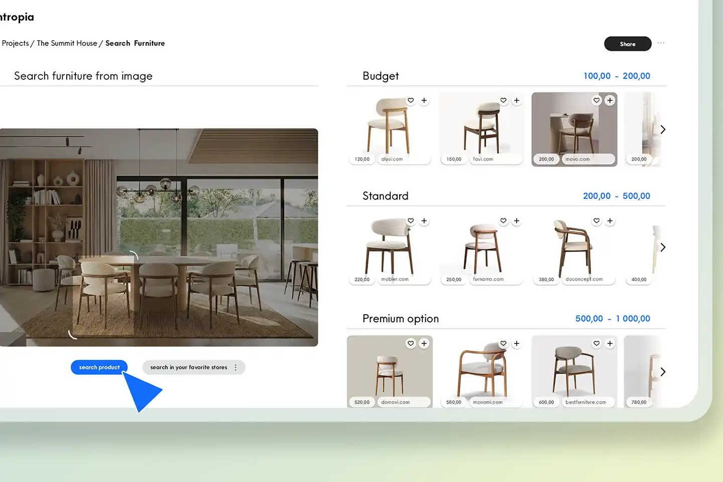 Product Search Interface